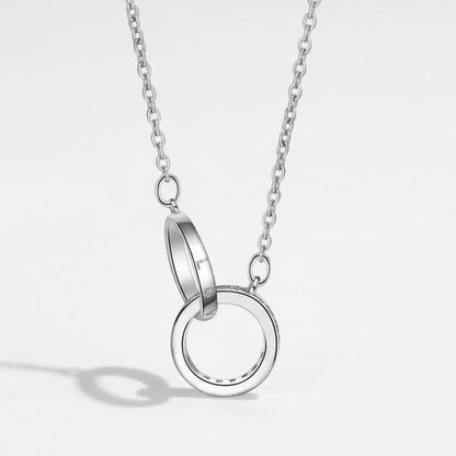 Double Ring Necklace