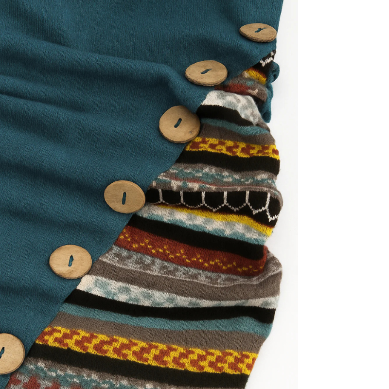 SIERRA Boho Patchwork Hoodie