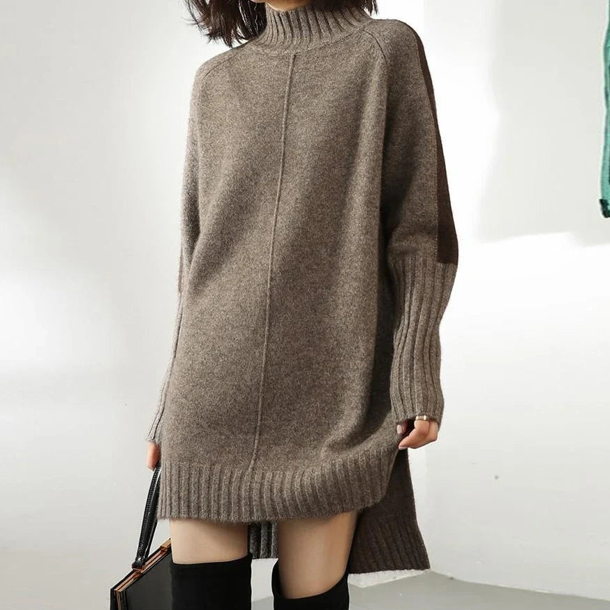 Cascade Knit Sweater Dress