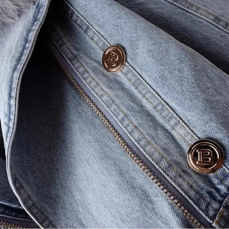 MONROE FUR COLLAR DENIM JACKET