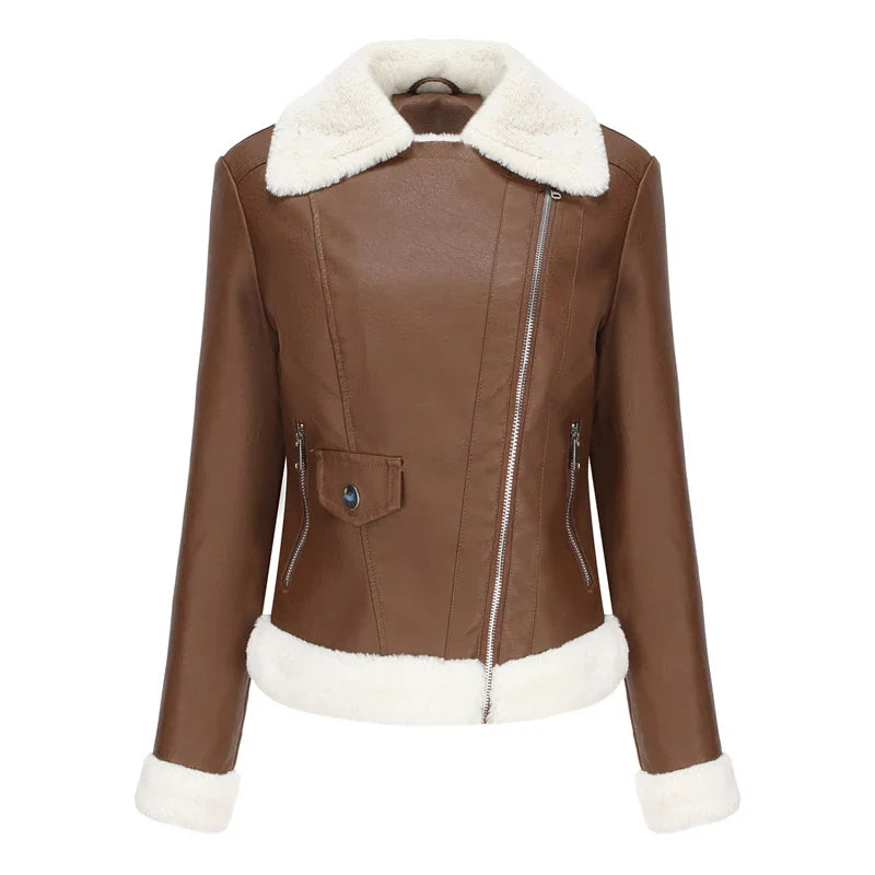 BALLENCIA LEATHER BOMBER JACKET