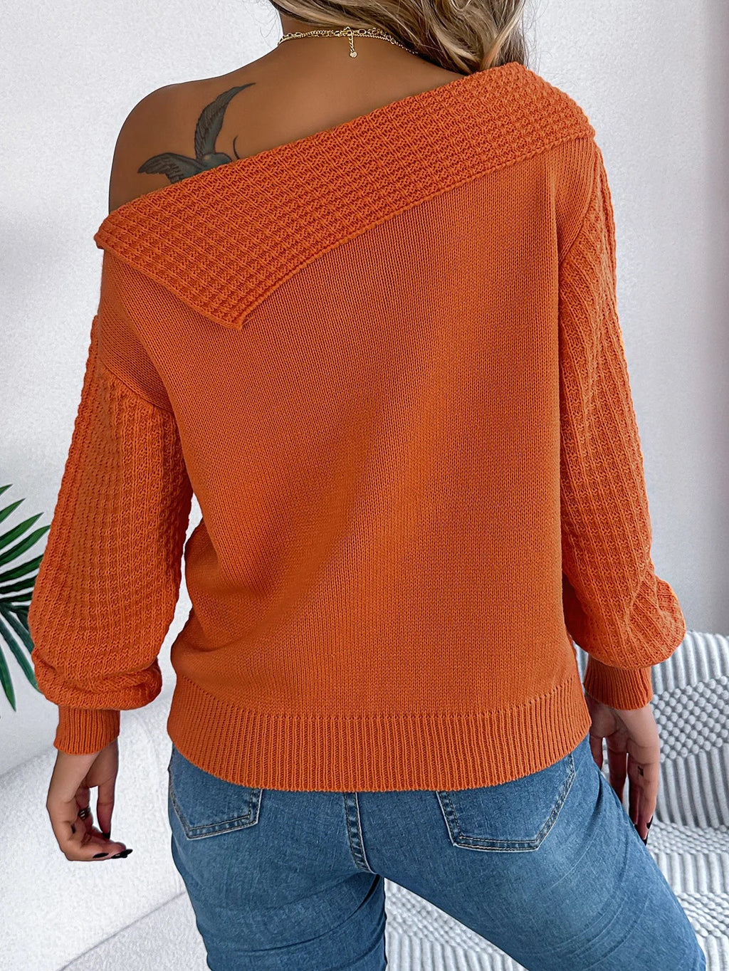 Breeze Knit Off-Shoulder Sweater