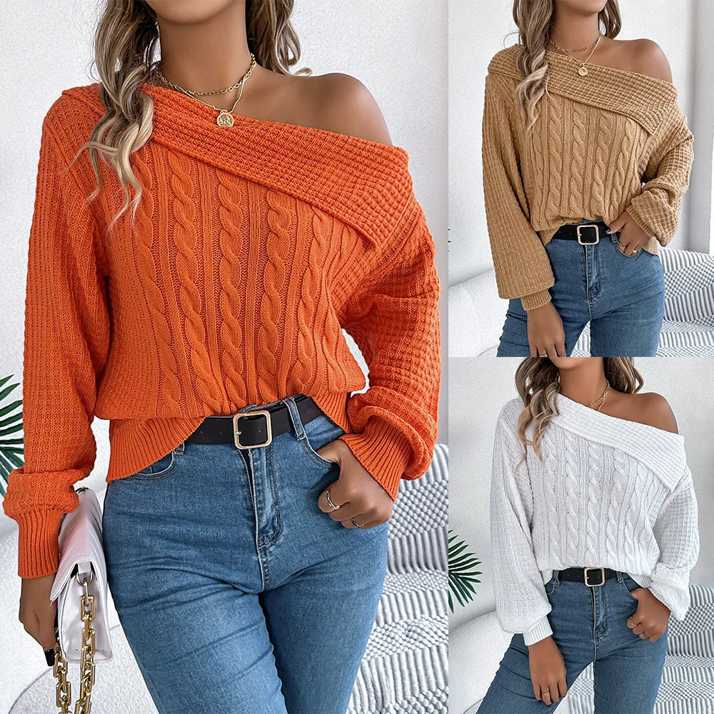Breeze Knit Off-Shoulder Sweater
