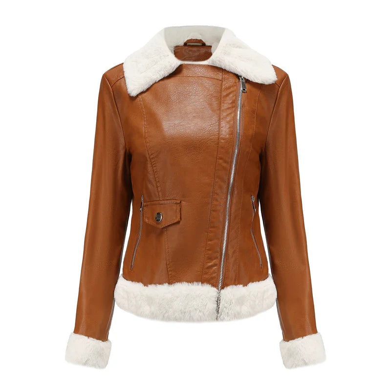 BALLENCIA LEATHER BOMBER JACKET